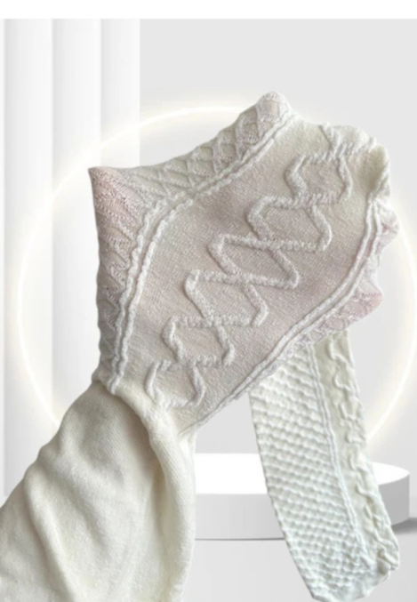 Dres damă Penti 150 DEN ,,Almira''- cu model croșetat, Culoare Vanilie, Engros